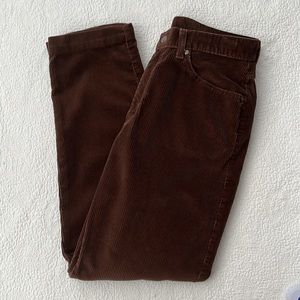 *VINTAGE 90’s Riveted Lee Brown Corduroy Size: 12 Medium